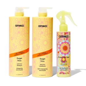 super-sized frizz fighters set anti-frizz shampoo, conditioner + treatment