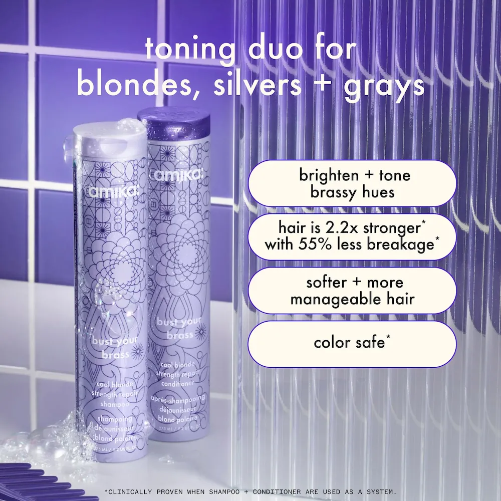 bust your brass cool blonde strength repair conditioner - Image 3