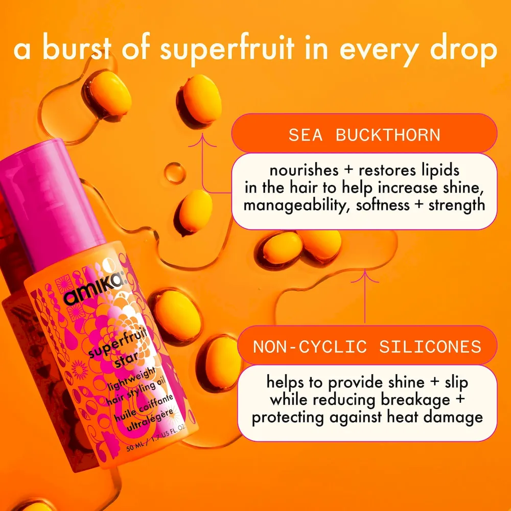 superfruit star lightweight hair styling oil - Image 6