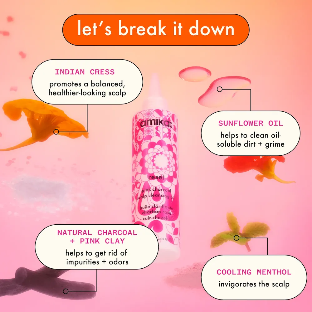 reset pink charcoal scalp cleansing oil - Image 4