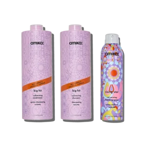 super-sized iconic volume bundle big hit volumizing shampoo, big hit volumizing conditioner + rising star volumizing finishing spray