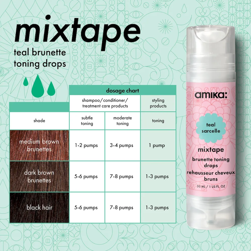 mixtape teal brunette toning drops - Image 5