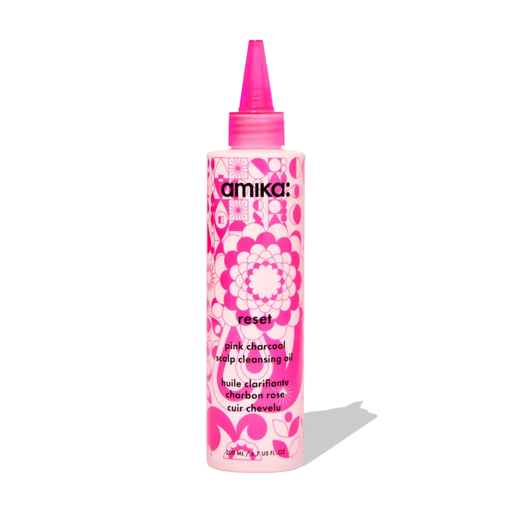 reset pink charcoal scalp cleansing oil
