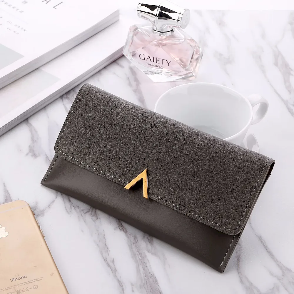 Women Clamshell Color Blocking Frosted Purse - Image 6
