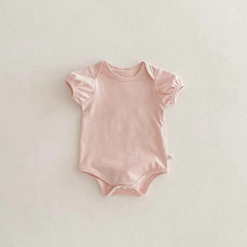 Wholesale Kids Baby Boys Girls Casual Cute Stripe Romper - Image 7