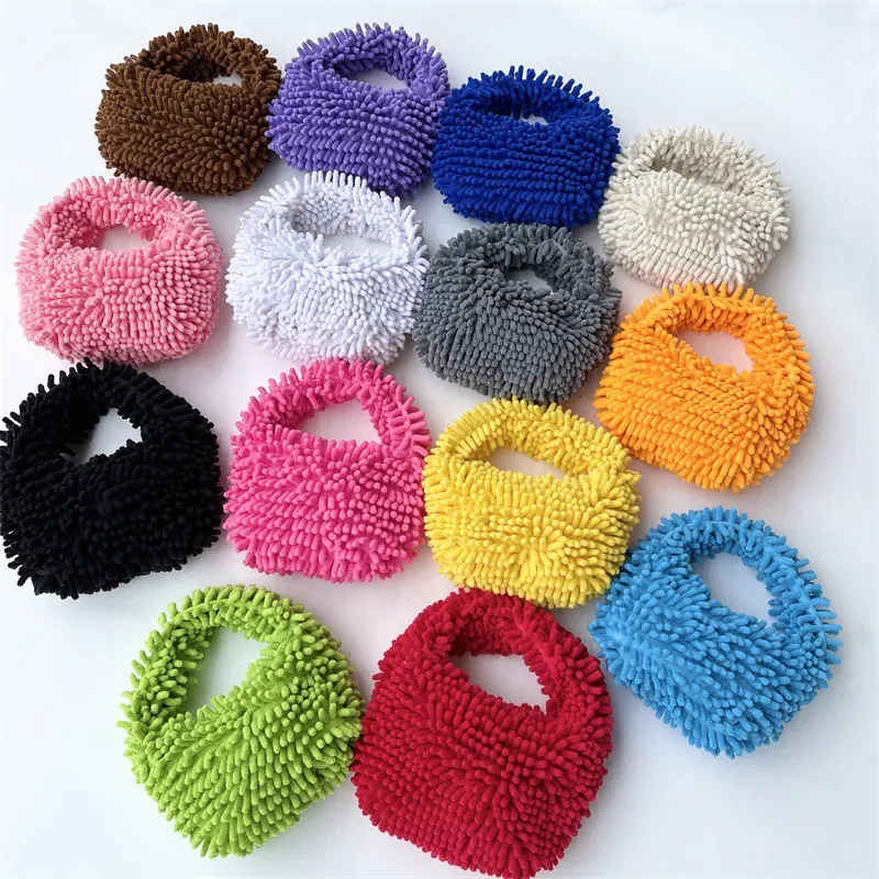 Women'S Fashion Mop Plush Candy Handbag