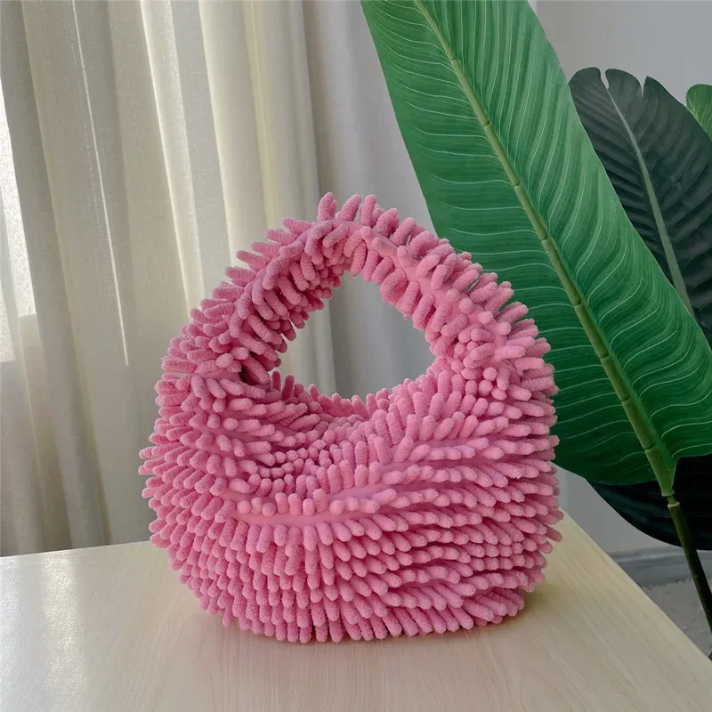 Women'S Fashion Mop Plush Candy Handbag - Image 6