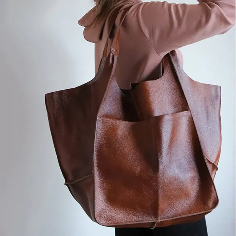 Women Fashion Casual Solid Color PU Large Capacity Soft Leather Clutch Bag