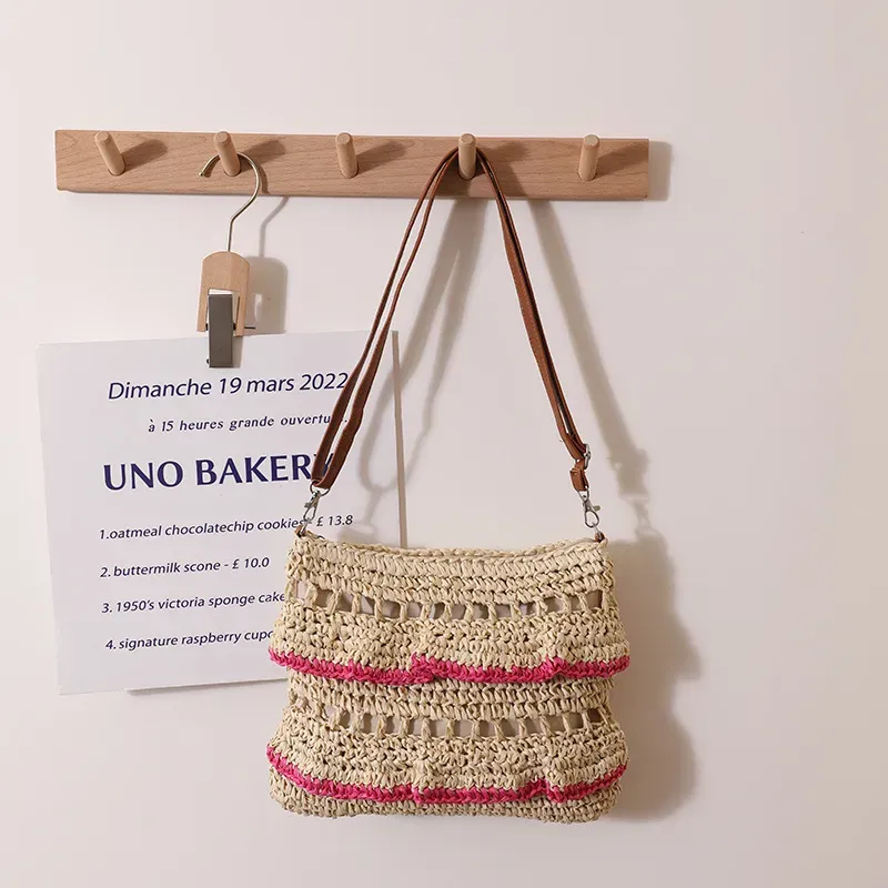 Bohemian Vacation Casual Woven Tote Bag - Image 6