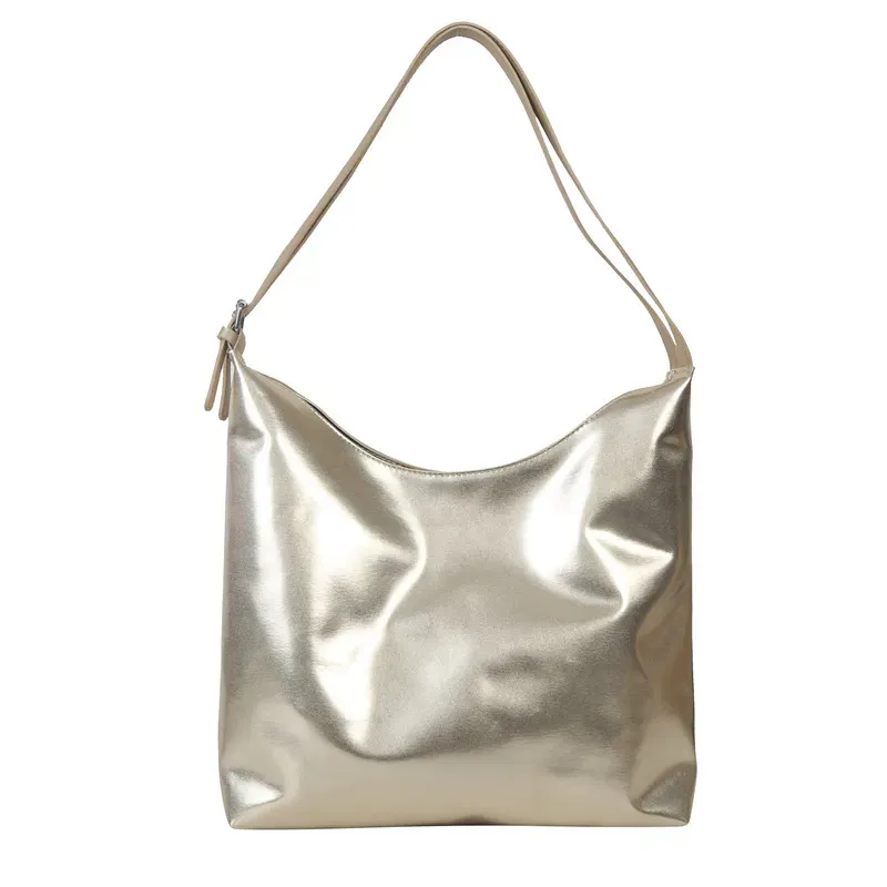 Women'S Fashionable Solid Color Large Capacity Shoulder Tote Bag - Image 5