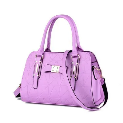 Women Fashion Large Capacity Embossed Handle Shoulder Bag - Image 13
