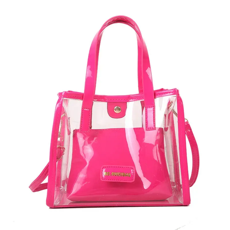Women Fashion Large Capacity Clear Handbag - Image 5