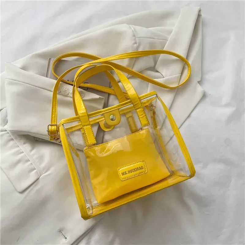 Women Fashion Large Capacity Clear Handbag - Image 6