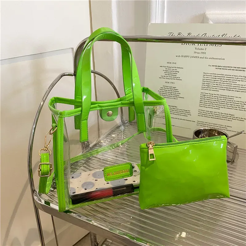 Women Fashion Large Capacity Clear Handbag - Image 8