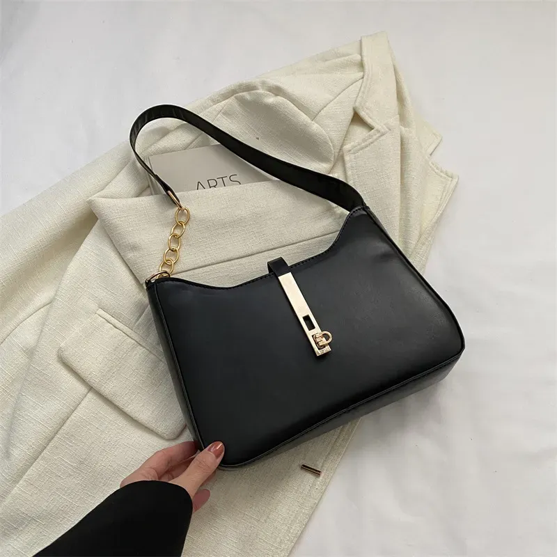 Women Simple Fashion Solid Color Square Chain Stitching Shoulder Bag - Image 6