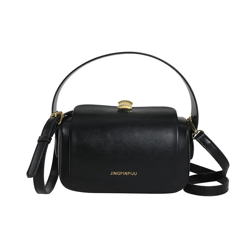 Women Fashion Simple Letter Flap Handle Shoulder Bag - Image 6