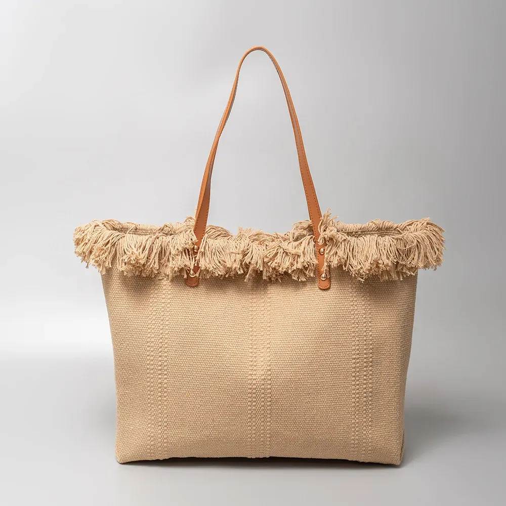 Bohemian Vacation Casual Tassel Large Capacity Tote Bag - Image 10