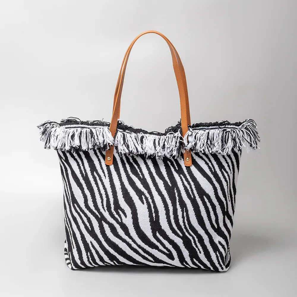 Bohemian Vacation Casual Tassel Large Capacity Tote Bag - Image 19