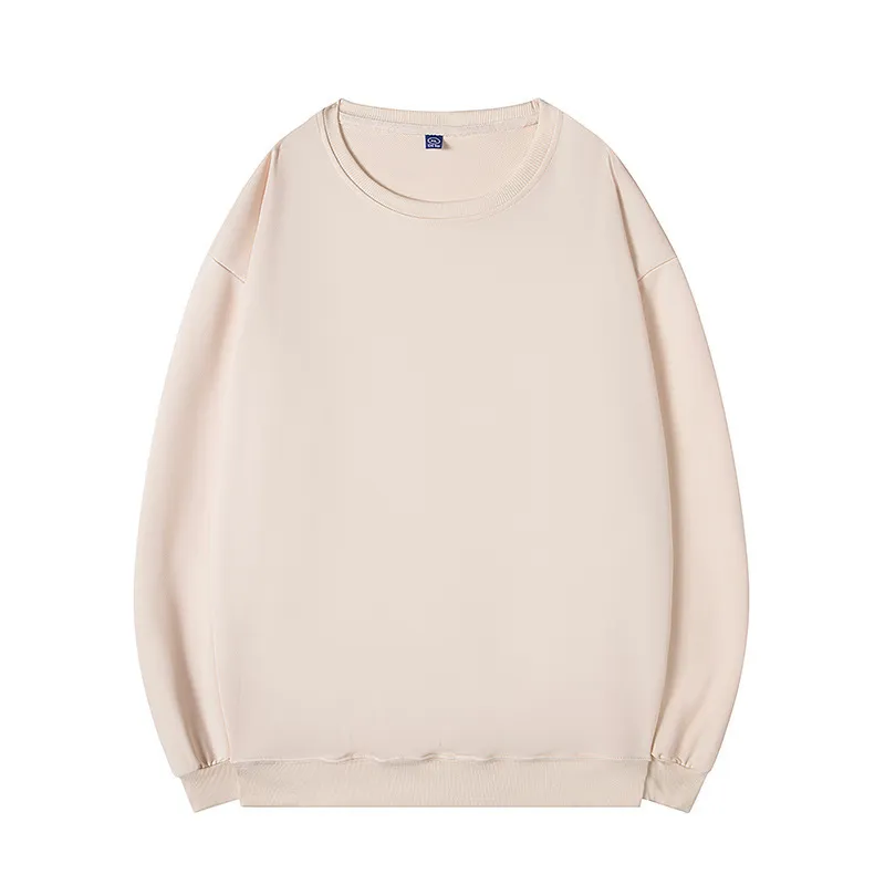 Women Fashion Casual Solid Color Round Neck Long Sleeve Blank Sweatshirt - Image 10