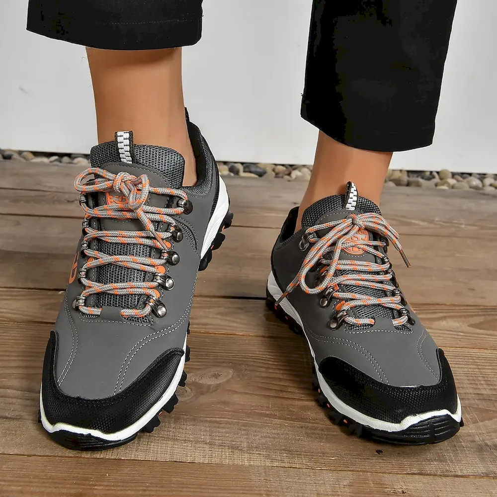 Men Fashion Casual Round-Toe Low-Top Lace-Up Sports Sneakers