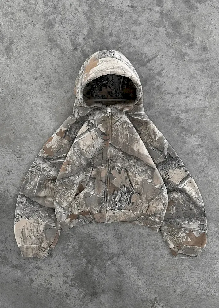Women Fashion Vintage Y2k Camouflage Printed Loose Long Sleeve Hoodies - Image 6
