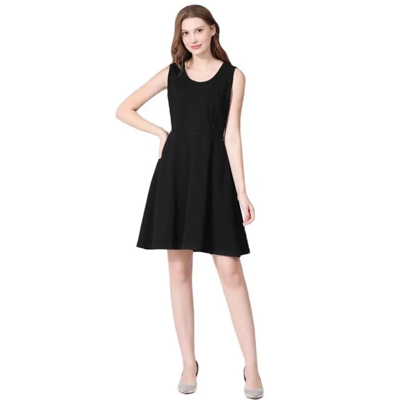 Summer Pregnant Women Fashion Casual Floral Printing Lactation Dress - Image 6