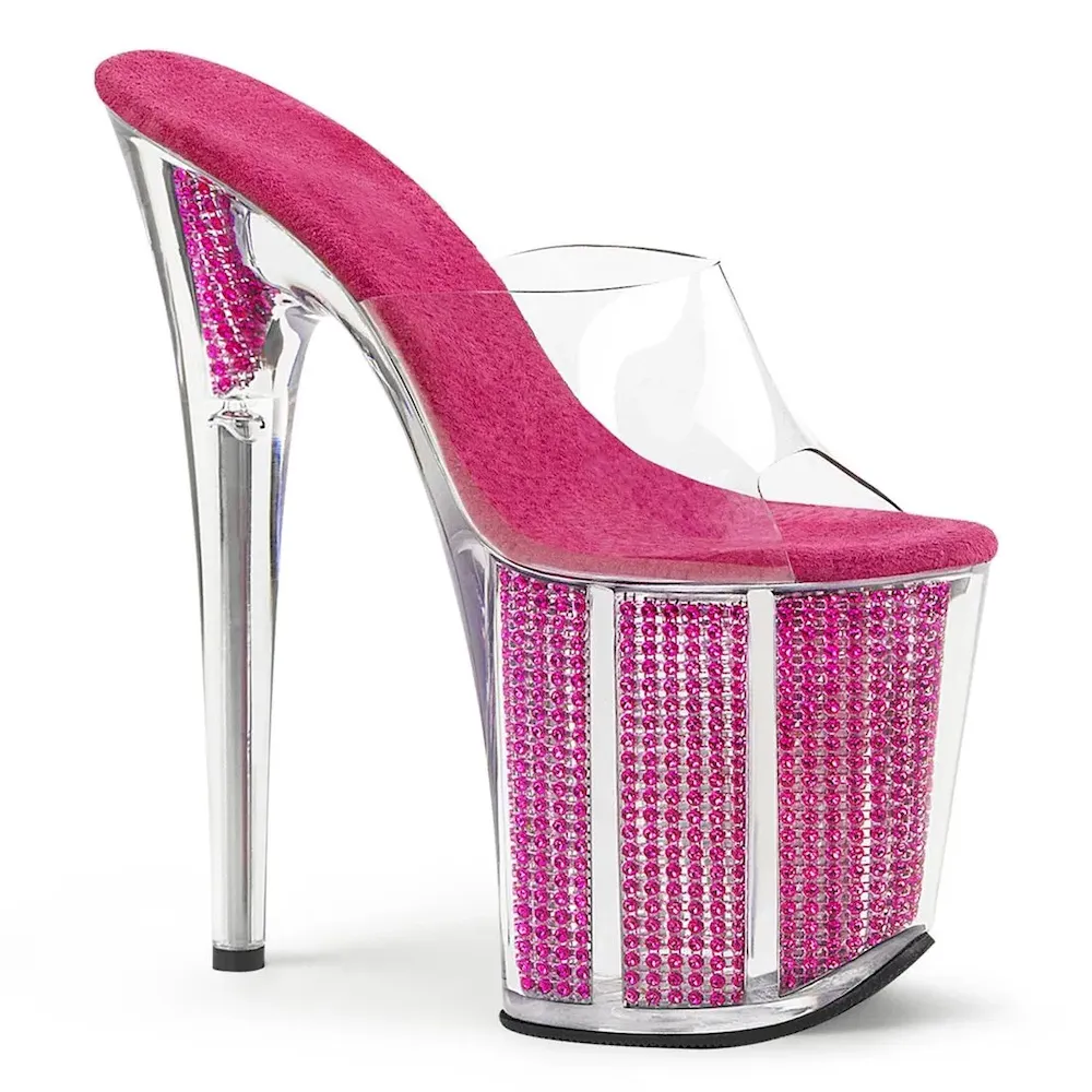 Women Sexy Nightclub Pole Dance Rhinestone 20Cm High Heels