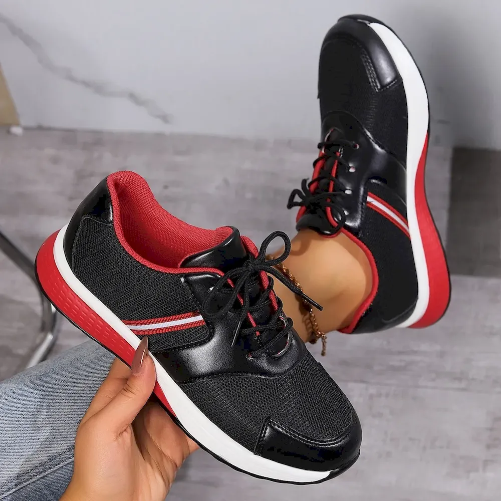 Plus Size Women Fashionable Thick Bottom Sneaker - Image 3