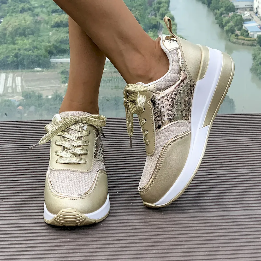 Plus Size Women Fashionable Thick Bottom Sneaker - Image 3