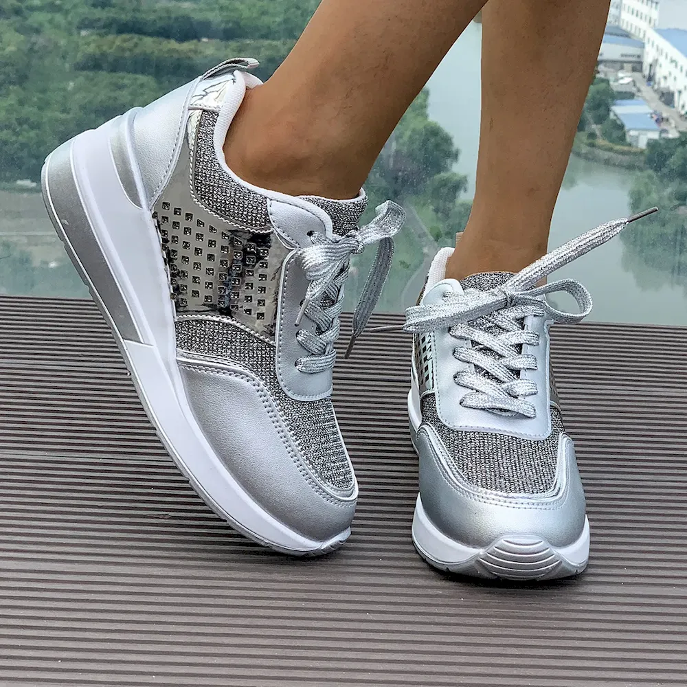 Plus Size Women Fashionable Thick Bottom Sneaker - Image 5