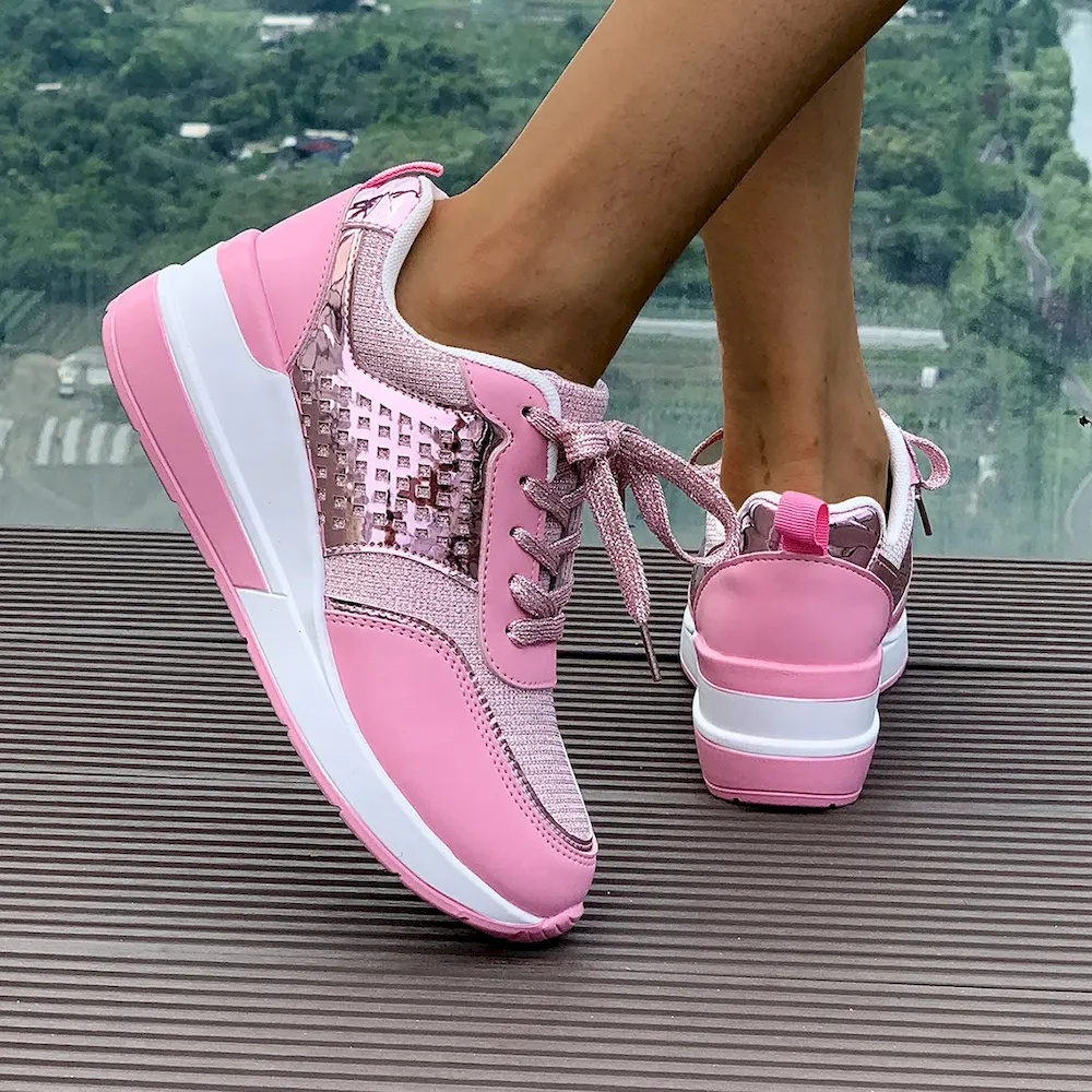 Plus Size Women Fashionable Thick Bottom Sneaker - Image 7