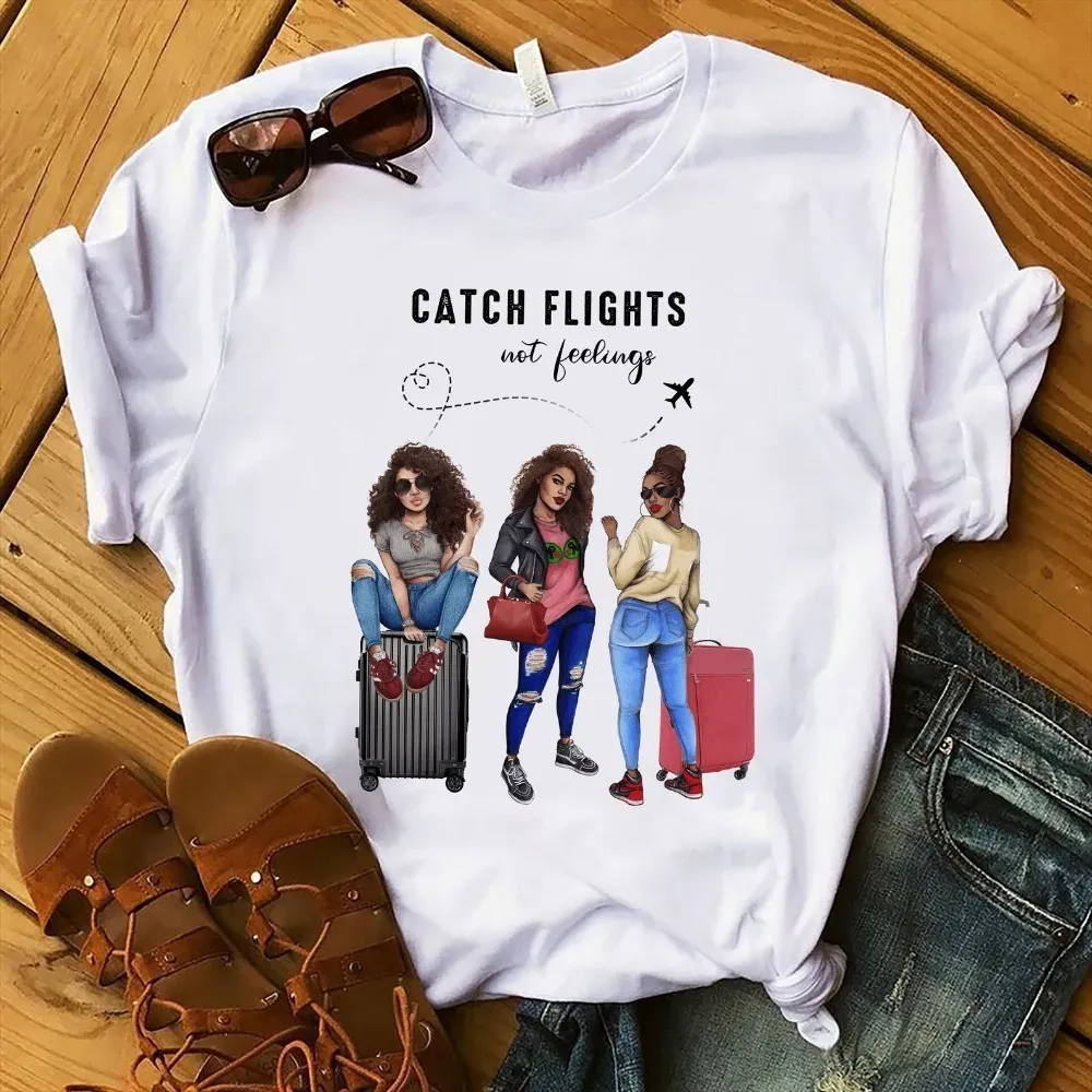 Women Fashion Casual Printed Round Neck Short Sleeve T-Shirt