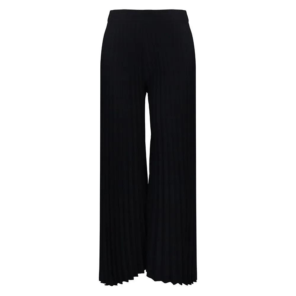 Women Fashion Casual Solid Color Pleated High Waist Wide Leg Pants - Image 7