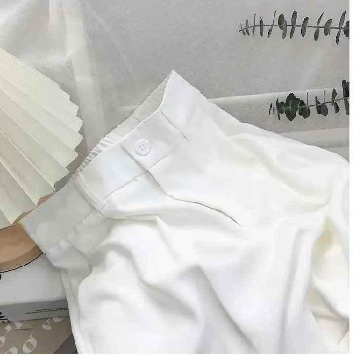 Women Spring And Autumn High Waist Loose Straight Wide Leg Casual Pants - Image 6