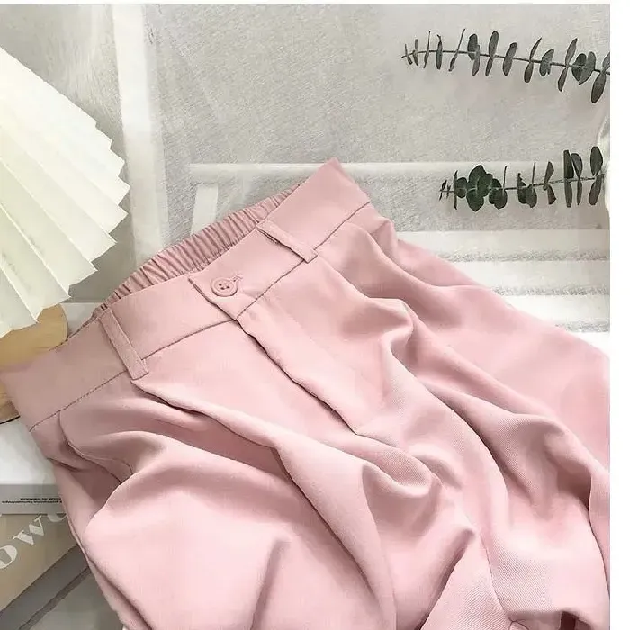Women Spring And Autumn High Waist Loose Straight Wide Leg Casual Pants - Image 10