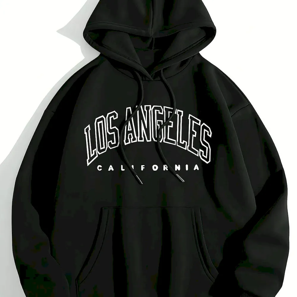 Women Casual Letter-Print Loose Hoodie - Image 10