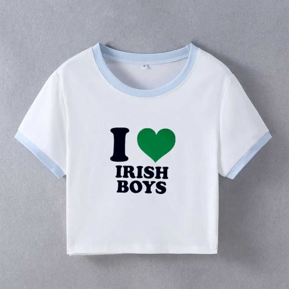 Street Fashion Women'S Printed Navel Tee - Image 9