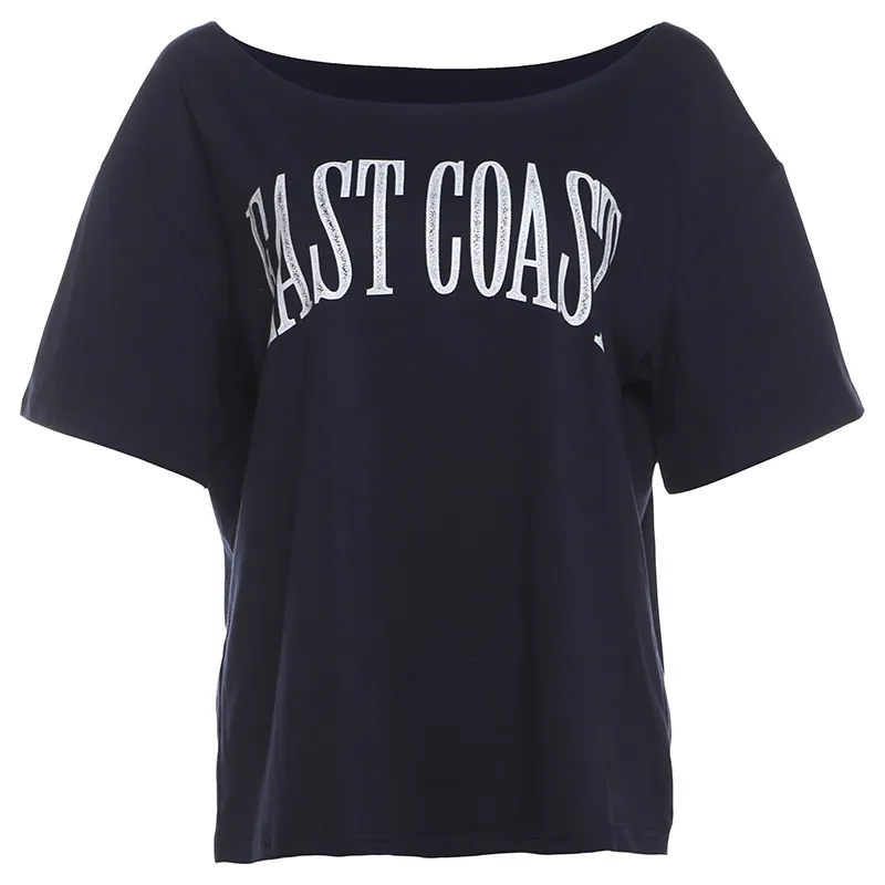 Summer Women Street Fashion Letter Print Short Sleeve T-Shirt - Image 6