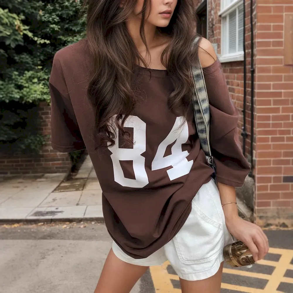 Women Casual Loose Digital Print T-Shirt - Image 4