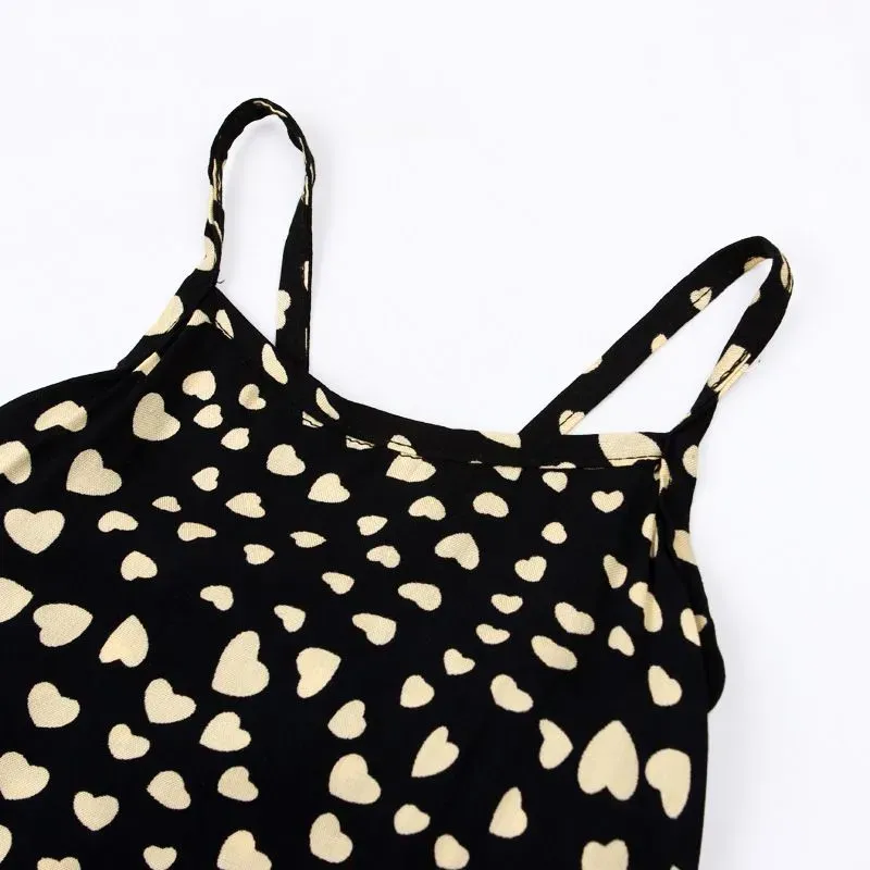 Wholesale Kid Girl Heart Print Sleeveless Jumpsuit - Image 4