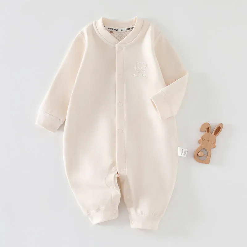 Wholesale Baby Autumn And Winter Basic Long-Sleeved Jumpsuits - Image 6