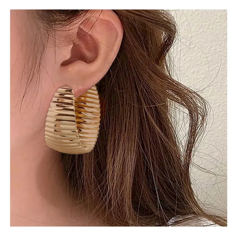 Wholesale Women Fashion Retro Simple Earrings