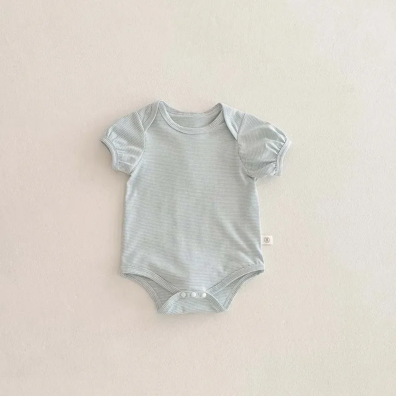 Wholesale Kids Baby Boys Girls Casual Cute Stripe Romper - Image 6